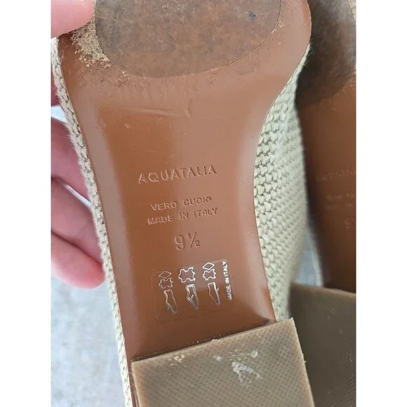 Aquatalia Sand Fife Mule Women Size 9.5 - Picture 12 of 15